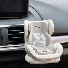 Chilshi Labubu 1代 2代 3代 通用汽車座椅配件, 1個, 灰色