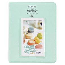 인스탁스 미니필름 전용 마카롱 2단 앨범, 민트, 16매