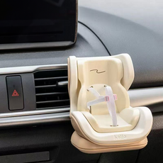 Chilshi Labubu 1代 2代 3代 通用汽車座椅配件, 1個, 黃色