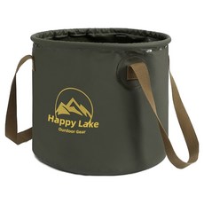 Misoroun 多功能露營野餐折疊水桶 L 20L, 1個, 綠色