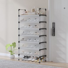 House Fit 玄關7層鞋架, 白色, 1個