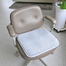 Zerber 單人毛絨電熱坐墊 ZBM-100, 灰色, 450 x 450 mm