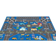 Honey Mall地毯交通道路停車場汽車軌道玩具墊, 勃起