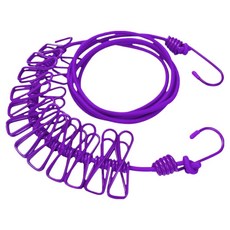 통근창고 다용도 깔끔한 빨래줄 1.8m, 퍼플, 1개