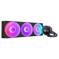 NZXT 恩傑 V2 水冷 CPU 冷卻器, 黑色, 1個, KRAKEN ELITE 420 RGB