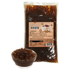 브라운 곤약 버블티펄, 1kg, 1개