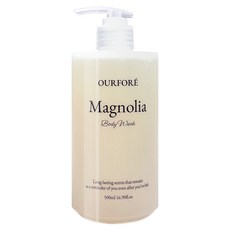 OURFORE 持久香氛牛奶沐浴露 木蘭花香, 1個, 500ml