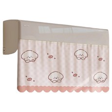 KODACHIEF 安全日常擋風板 粉紅小狗 90 x 50公分 裙邊魔鬼氈可拆卸, 1個, 單一商品