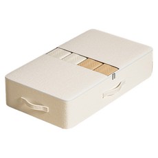 Mini嚴選 抽屜式可視衣物收納袋 CN464-WW 加大(80 x 47 x 20cm), 米白色, 1個