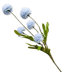 Floral M 夏日繽紛圓舞曲乒乓菊仿真花花材, 天空藍