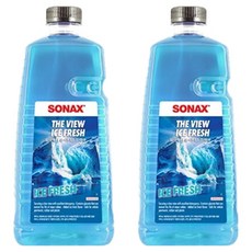 소낙스 워셔액 더 뷰 아이스 프레쉬, 2L, 2개