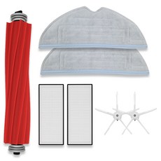 WonderfulPlace 小米 Roborock S7 Plus 相容邊刷 2入 + 濾網 2入 + 拖布 2入 + 主刷套組, 1套, 單一商品