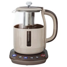 Everton House 鑽石奶粉保溫茶壺 1.5公升 附濾茶網 4段溫度調節 玻璃無線電熱水壺, EHGF-K41A