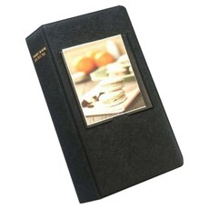 인스탁스 스퀘어필름 전용 마카롱 2단 앨범, 블랙, 64매