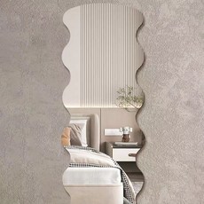 Locus 壓克力壁鏡室內裝飾壁掛鏡 波浪 40*150cm, 透明