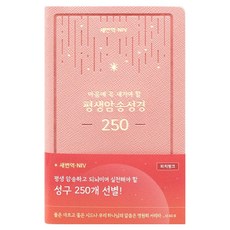 새번역 NIV 평생암송 성경책 250 (피치핑크) : 마음에 꼭 새겨야 할, 아가페, 아가페출판사편집부