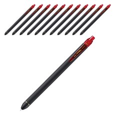 Pentel Energel Slim 鋼珠筆 0.7mm BL437R1-B, 紅色, 12個