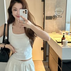 윙크핑크 베이직 골지 캡내장 브라탑 나시 RN005