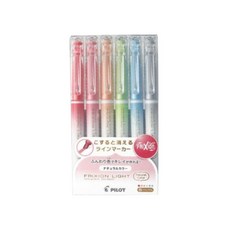 PILOT 百樂 FRIXION 淡彩螢光筆 6色套組, 自然色