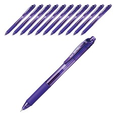 Pentel Energel X 原子筆 0.5mm BLN105-V, 紫色, 12個