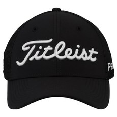 Titleist Tour Performance 網眼高爾夫球帽, 1個, 黑色 + 白色