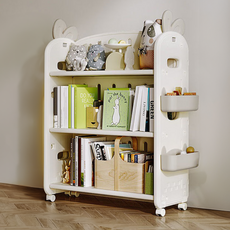 lilikoko 哩哩摳摳 雙面兔書架, 灰色, 3層