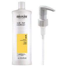 NIOXIN 耐奧森 1號豐盈頭皮護髮乳 + 壓頭套組, 1套