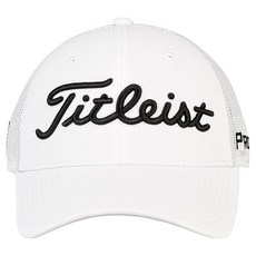 Titleist Tour Performance 網眼高爾夫球帽, 1個, 白色 + 黑色