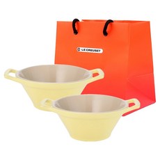 르크루제 카술레서빙볼 세트 2p + 쇼핑백M, 엘리제옐로우, 1세트