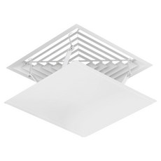 密合 簡易安裝 遮擋板 冷氣擋風板 基本款 方形白色 60 x 60 cm, 1個, 單一商品
