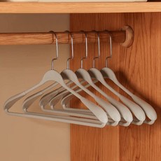 solve living 加厚加寬防肩角防滑衣架, 10個, 灰色