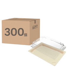 植纖壽司盒 + 透明PET蓋 GD-09, 1個裝, 300套