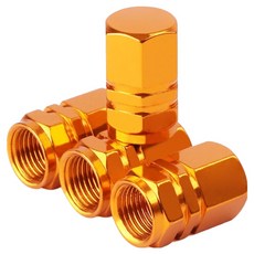 아이작큐브 자동차 타이어 밸브캡, 4개, 04 골드