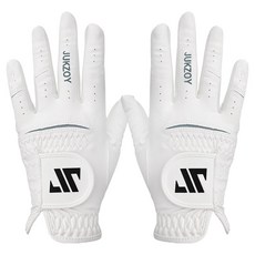 中性款軟羊皮高爾夫手套 雙手用, 1組, 白色