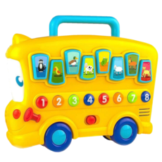 GOOGOOGAGA 歡樂動物學習巴士, 1個, 黃色