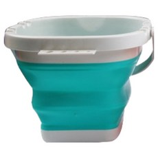 微笑便利洗筆折疊方形水桶, 1個, 薄荷綠