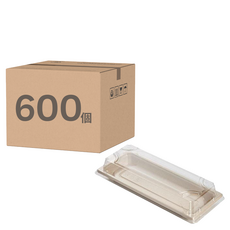 植纖壽司盒 覆膜 + 透明PET蓋 BP-02, 1個裝, 600套
