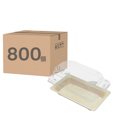 植纖壽司盒 + 透明PET蓋 GD-00, 800套, 1個裝