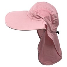 아메리칸로드 와이드챙 넥커버 넓은 등산모자 HR2143, 핑크