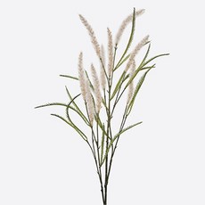 人造沼澤萬壽菊香蒲枝 99cm, 1個, 米色