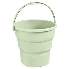 Misoroun 大容量便攜式水桶 戶外折疊水桶 9L, 綠色, 1個