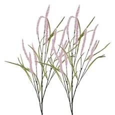 人造沼澤萬壽菊香蒲枝 99cm, 2個, 粉紅色