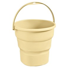 Misoroun 大容量便攜式水桶 戶外折疊水桶 9L, 黃色, 1個