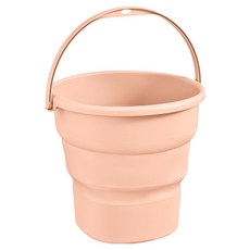 미소로운 대용량 휴대용 물통 야외 접이식양동이 5L, 핑크, 1개