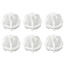 Finit&Pickit 防皺防纏繞洗衣球, 白色, 6個