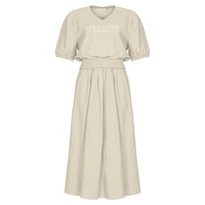 BURU N JUDY 女款P字蓬蓬袖尼龍兩件式套裝 BORHST505D