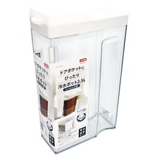 PEARL LIFE 珍珠金屬 可橫放冷水壺, 白色, 2.5L, 1個