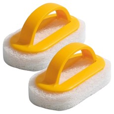 데이리듬 손잡이 스펀지 클리너 옐로우, 2개