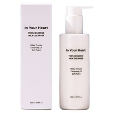 inyourheart 三重精華牛奶潔面乳, 200ml, 1個