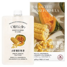 olliwello Balance Fit奶昔配方 甜南瓜與玉米, 50g, 7個